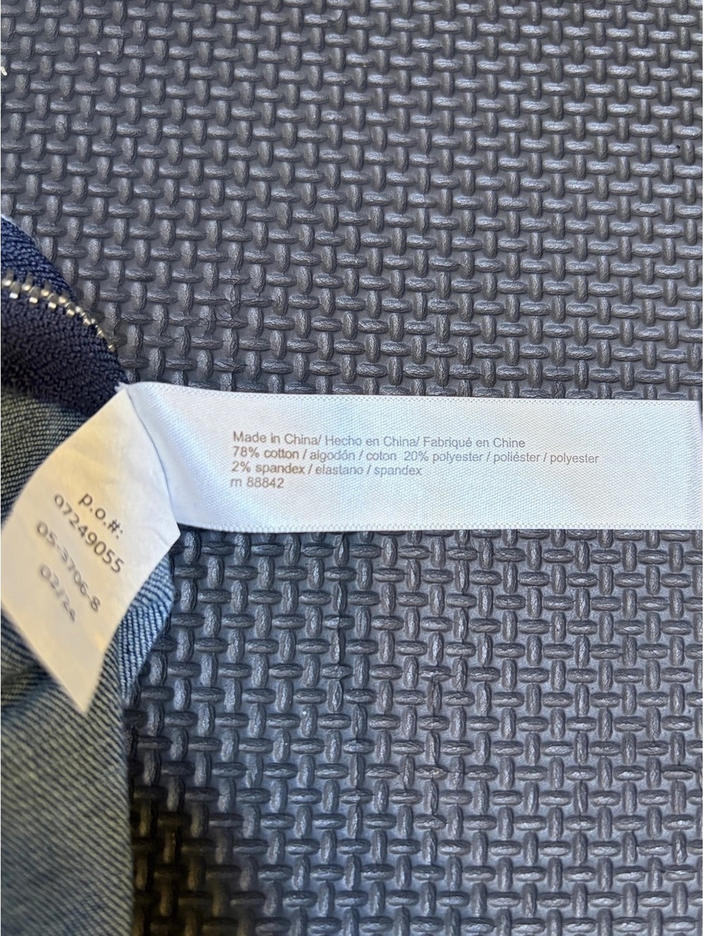 Eloquii Strapless Colorblock Denim Midi Dress Size 22 - Picture 6 of 6